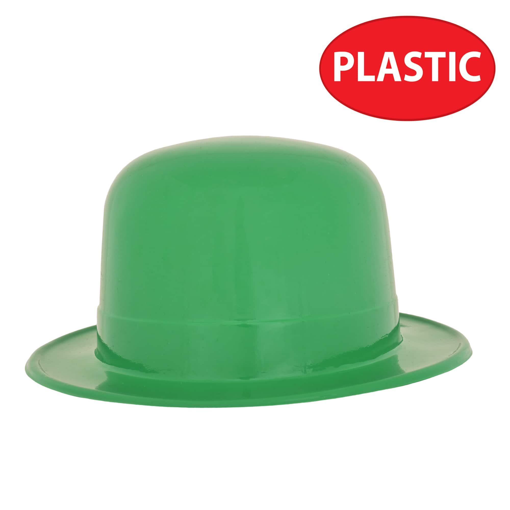 Beistle Green Plastic Derbies, 6ct.